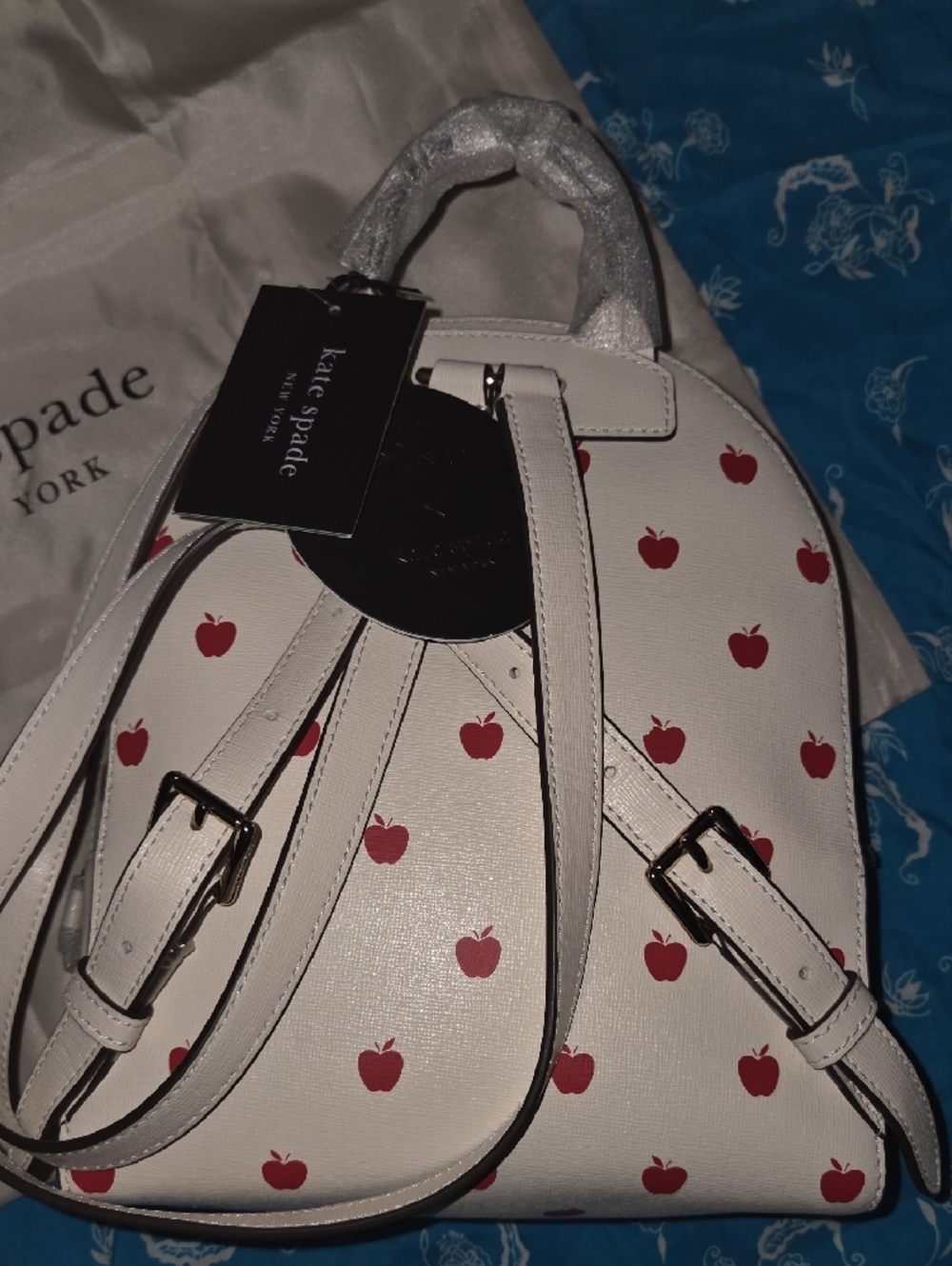 kate spade White Snow White Apple Mini Backpack - Picture 6 of 10